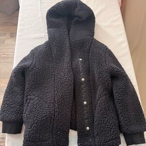 Cat & Jack Black Sherpa Kids Puffer Jacket